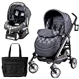 Peg Perego Switch Four Travel System with a Diaper Bag - Pois Grey