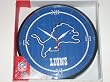DETROIT LIONS 12" Team Colors & Logo Round WALL CLOCK