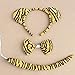 Kinzd Kids Yellow Tiger Party Halloween Costume 3PCs: Ear Headband, Tie, Tail