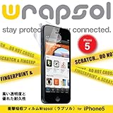Wrapsol ULTRA Screen Protector System - FRONT + BACK for iPhone 5 �ϋv���Ռ��z�� �ی�t�B���� �O��+����+�w�� WPIP5ULTR-FB