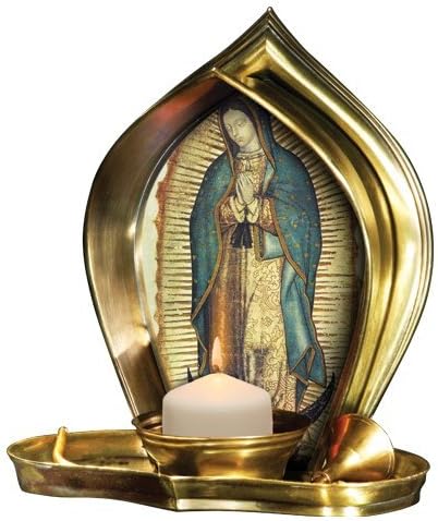 Candle Holy Maria - Religious Christian Light Collectible Candle Divine Light Virgen De Guadalupe