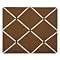 Brown & Ivory Twill French Memo Board