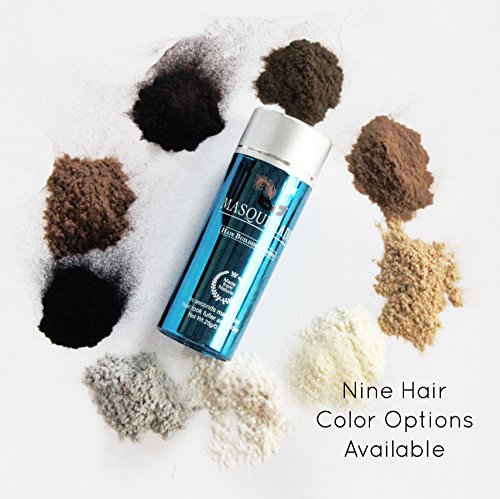 Masquerade Keratin Protein Hair Building Fibers Give Men and Women a Full Thicker Looking Head of Hair .25g/.88oz Bottle (Available in 9 Colors)