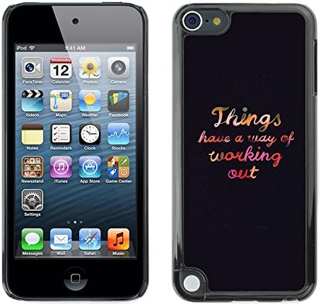 Paccase / Hard Protective Case Cover for - Work Out Motivational Self Help Text - Apple iPod Touch 5