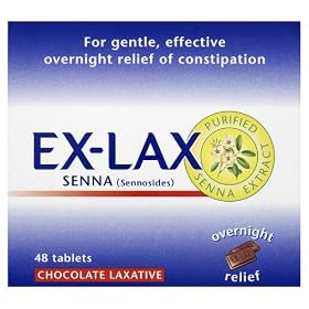 Ex-Lax Senna (Sennosides) Chocolate Laxative 48 Tablets