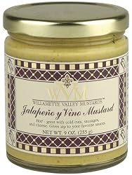 Willamette Valley Mustards And Marinades Jalapeno Y Vino Mustard, 9-Ounce Jars (Pack of 12)