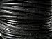 Lederband, Lederschnur, Lederriemen 5 m. Rund 4,0 mm. Schwarz