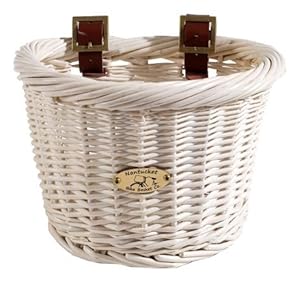 Nantucket Bike Basket CompanyCruiser Collection Bicycle Basket (White, 14.5 X 10.5 X 9.5)