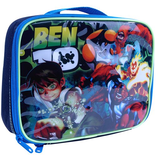 Childrens Toyshop  Toys : Ben 10 - Backpacks - Black with Blue Square Lunch Kit