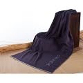 Saunat�cher Saunahandtuch Strandt�cher Strandlaken Frottee Gr�sse 80x200 cm Stickerei "Relax", anthrazit, 480g/m�