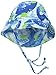 i play. by green sprouts Baby & Toddler Flap Sun Protection Hat | All-day UPF 50+ sun protection for head, neck, & eyes Blue Turtle Batik, 0/6mo