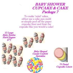 Baby Shower Cakes Cupcakes - Do-It-Yourself Package 7- 88 Total Pieces