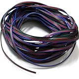 EvZ 4 Color 10m RGB Extension Cable Line for LED Strip RGB 5050 3528 Cord 4pin