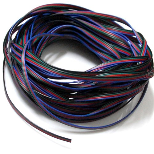 Evz 4 color 20m rgb extension cable line for led strip …