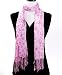 Peace Colorful Viscose Scarf , Pink