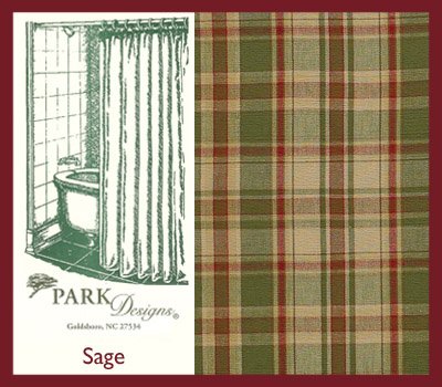 Park Designs Sage Country Shower Curtains