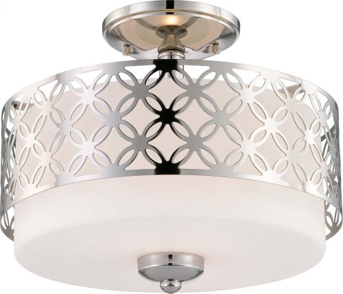 Nuvo 60/4672 Margaux Polished Nickel Semi-Flush On Sale