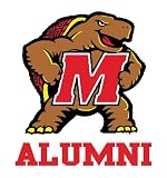 UNIVERSITY OF MARYLAND TERRAPINS ALUMNI clear vinyl decal car truck sticker