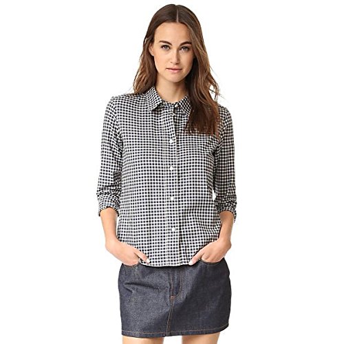 アーペーセー A.P.C. レディース シャツ Mike Button Down Shirt Marine [並行輸入品]
