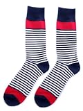 Fine Fit Fancy Colorful Mens Colorful Stripe Dress Socks - 1 PAIR - SD008
