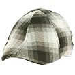 Men's Wool Blend Winter Duck Bill Curved Ivy Cabby Driver Plaid Hat Cap Gray M/L