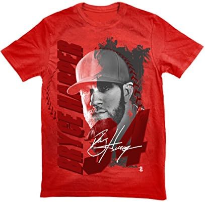 MLBPA Mens Bryce Harper Washington Nationals Printed Graphic Baseball T-Shirt X-Large Red