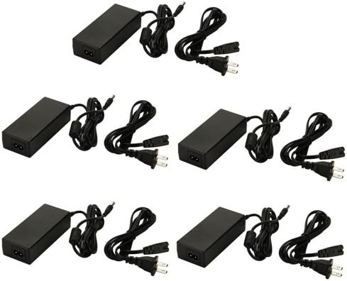 MuchBuy 5 Pcs 60W 110V AC To 12V DC 5A LED strip Switching Power Supply Adapter Transformer, UL Listed