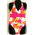 Girls 2 Pc Tankini - Pink/OrangeFloral