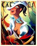 12x18 Cuban poster Sexy girl from Santiago de Cuba Carnival174