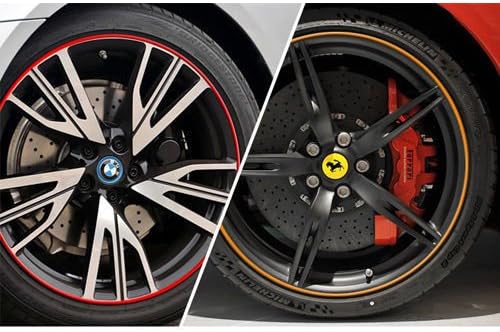 YiHangYu Red Car Alloy Wheel Rim Guard Tire Decoration Protector for Car Universal