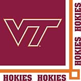 Creative Converting 20 Count Virginia Tech Hokies Beverage Napkins