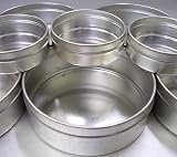 Enkaustikos Beaded Safety Edge 2 oz Empty Metal Cup 2-1/4 inch x 3/4 inch deep Pack of 12