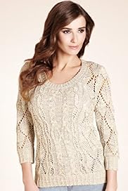 Indigo Collection Pure Cotton Twisted Baby Cable Jumper