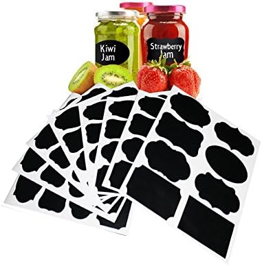 64xCrazer Matte Chalkboard Labels Large Reusable Chalkboard Labels for Home Office Jars Pantries Craft Rooms 3.5X2.2"