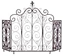 French Fleur De Lis Orleans Iron Fireplace Screen