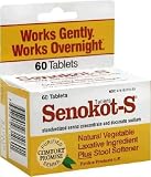 Senokot S Natural Vegetable Laxative Plus Stool Softener, 60 Tablets