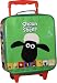 Shreds Shaun the Sheep Green Nylon Trolley Case