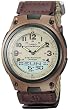 Casio Men's Core AW80V-5BV Brown Nylon Quartz Watch with Beige Dial