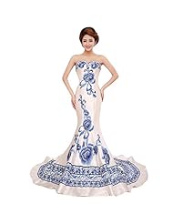 2015 Sleeveless Satin Lace-Up Mermaid Sweetheart Evening Dress 