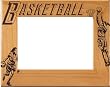 Laser Engraved Female Basketball Picture / Photo Frame