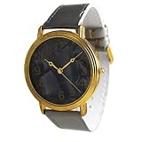 Celeritas Sports Men's Gold/Silver Leather Band Watch item number 8041