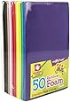 Foam-Sheets 5-1/2-Inch-by-8-1/2-Inch, 50-Pack, Rainbow Colors