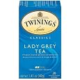 Twinings Lady Grey Tea, Tea Bags, 20-Count Boxes 1.41 ozs., (Pack of 6)