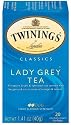 Twinings Lady Grey Tea, Tea Bags, 20-Count Boxes (Pack of 6)