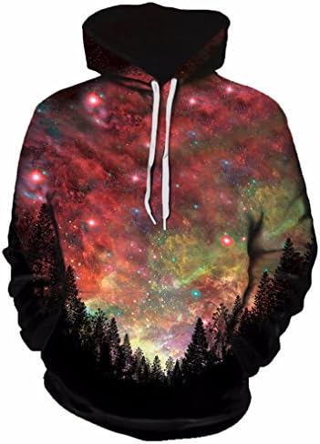 Gratefully Dyed Rasta Woods Hoodie - Premium All Over Print Graphics - Medium