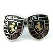 Scuderia Ferrari logo Coat of Arms Black Stripes Cufflinks Cuff Links