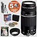 Canon EF 75-300mm f/4-5.6 III USM AF Zoom Telephoto Lens & 6 Year Warranty & Filters & Accessory Kit