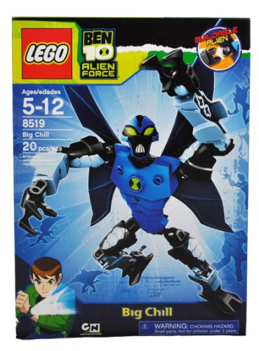 Lego Ben 10 Alien Force Series 8 Inch Tall Action Figure Set # 8519 BIG CHILL with Glow In The Dark Eyes and Omnitrix Chest Symbol (Total Pieces: 20) 51lxqeAX5gL Lego Ben 10 Alien Force Series 8 Inch Tall Action Figure Set # 8519 BIG CHILL with Glow In The Dark Eyes and Omnitrix Chest Symbol (Total Pieces: 20)