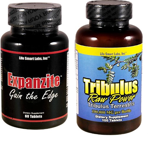 Expanzite and Tribulus Raw Power- Hardcore Male Enhancement Penis Enlargement 1 Month 60 Pills Extenzite and 3 months 100 pills of Tribulus