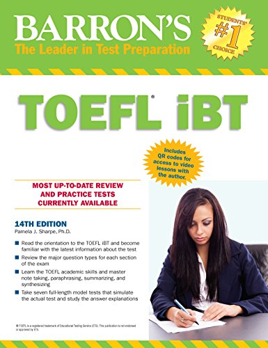 Barron's TOEFL iBT Test Of English as a Foreign Language,14th edition
